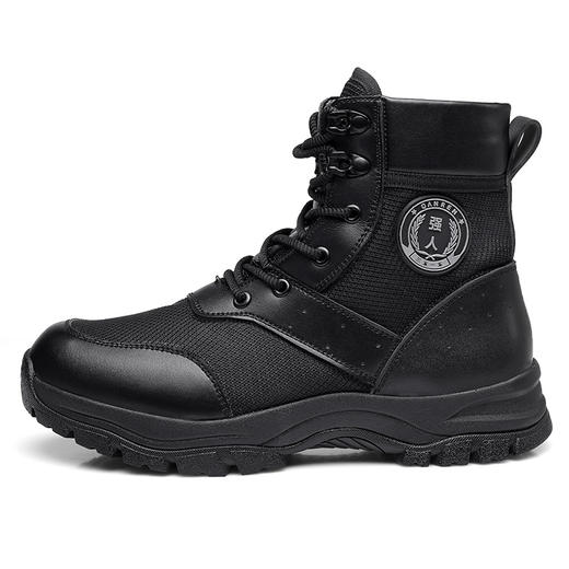 强人3515男士户外运动休闲鞋防刺穿黑色高帮训练登山鞋防滑耐磨 商品图10