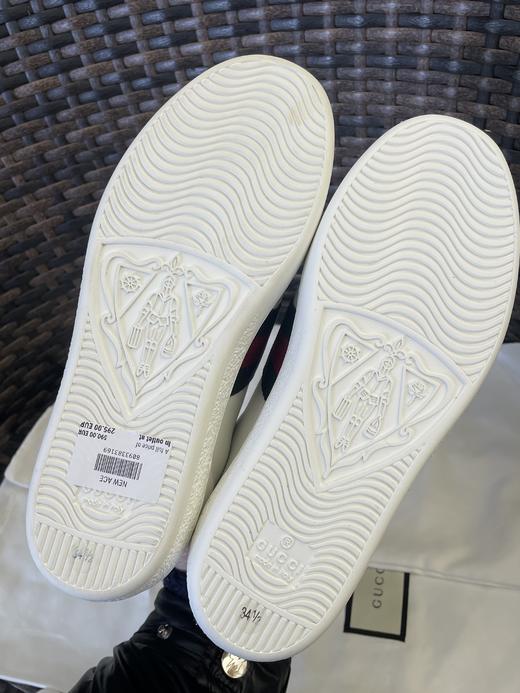 【现货单件特惠秒】Gucci古驰 ACE 阴阳色 红心真皮百搭休闲板鞋/小白鞋 435638 商品图11