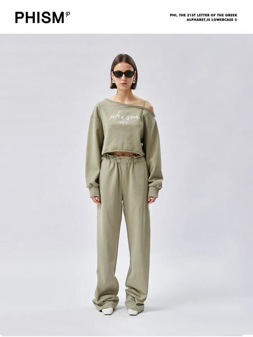 解构拼接松紧腰卫裤 商品图2