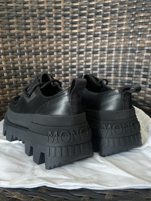 【现货+欧洲专柜预定】Moncler 盟可莱 男女通款 全新黑色4cm+增高休闲皮鞋/休闲鞋 G209A4D 商品图2