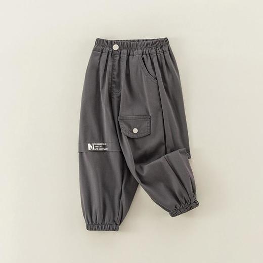 儿童裤子春季2024新男童韩版休闲裤宝宝束脚长裤春装女童工装裤春 商品图4