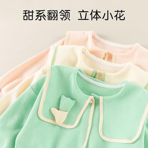 女童卫衣春季2024新款宝宝韩版翻领上衣儿童学院风娃娃衫打底衫春 商品图3