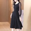AHM-5302法式复古赫本风小黑裙春季新款时尚优雅气质修身显瘦连衣裙 商品缩略图2