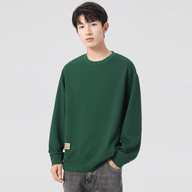 【Q】【新款DSL】大依优型大码圆领卫衣净版长袖加肥加大胖子上衣男士T恤肥佬打底男装