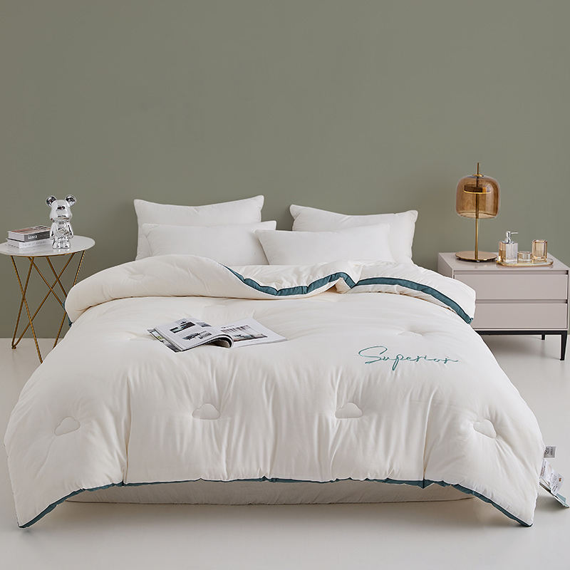 【热卖推荐】自然醒安娜公主A类刺绣立体边云柔大豆被冬被棉被芯加厚保暖空调春秋被FM