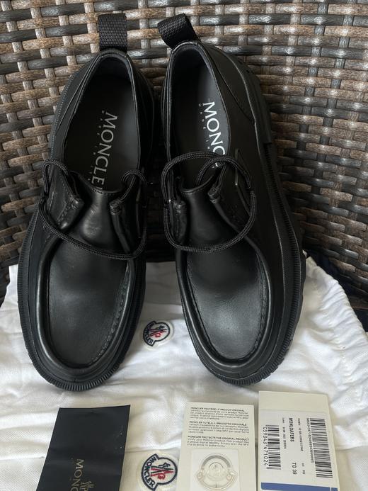 【现货+欧洲专柜预定】Moncler 盟可莱 男女通款 全新黑色4cm+增高休闲皮鞋/休闲鞋 G209A4D 商品图1
