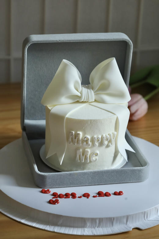 蝴蝶结蛋糕戒指盒 商品图1