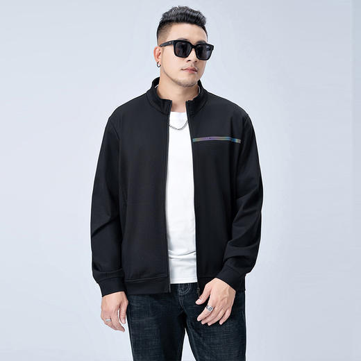 【新款DMH】大依优型大码立领夹克外套男宽松加肥加大码上衣夹克 商品图1