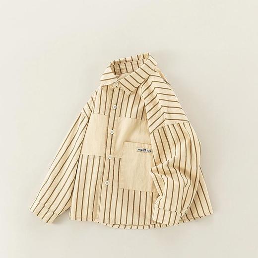 男童衬衫春季宝宝韩版长袖上衣小童翻领薄款外套春装儿童条纹衬衣 商品图4