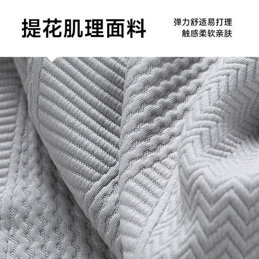 【新款DSL】大依优型大码圆领卫衣肌理感长袖加肥加大胖子上衣男士T恤肥佬打底男装 商品图3