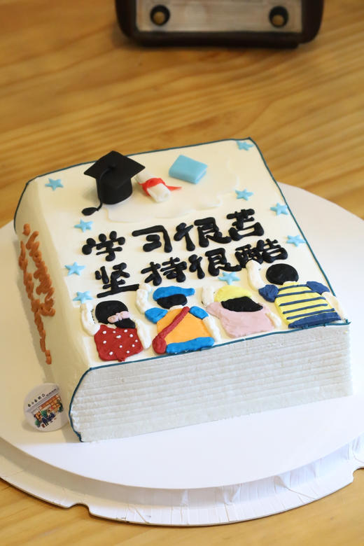 书本蛋糕（学习很苦，坚持很酷） 商品图1