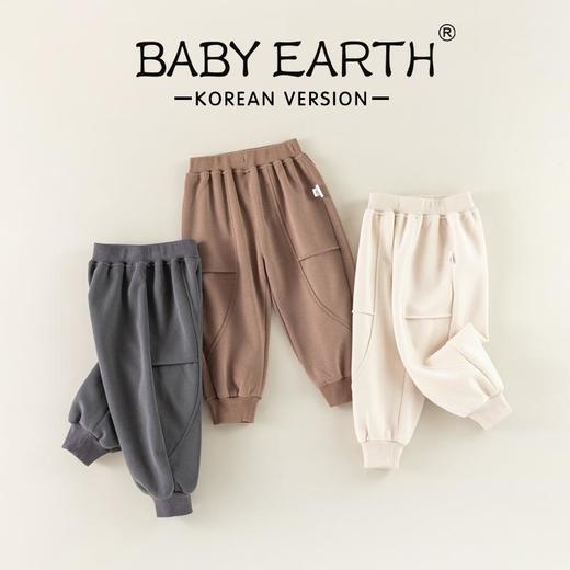 儿童裤子秋季新款束脚裤男童韩版休闲裤宝宝针织长裤秋装女童卫裤 商品图0