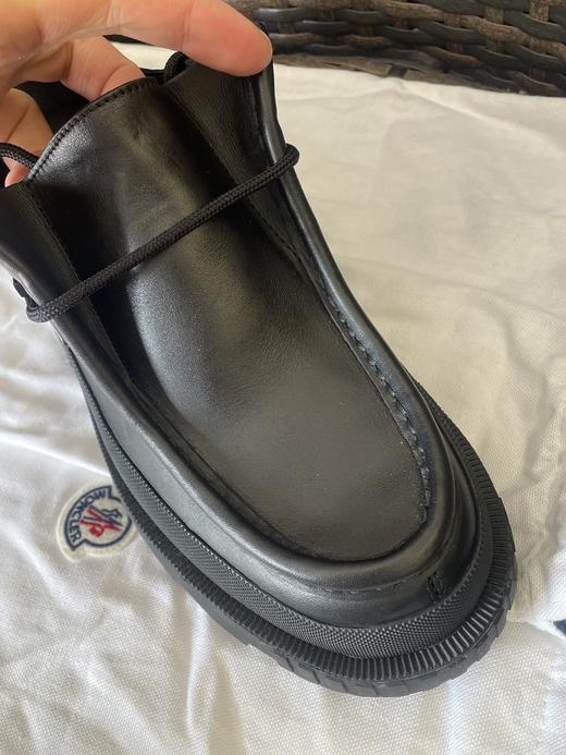 【现货+欧洲专柜预定】Moncler 盟可莱 男女通款 全新黑色4cm+增高休闲皮鞋/休闲鞋 G209A4D 商品图4