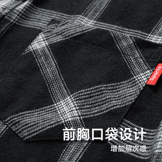 【特大码】【新款DH】大依优型大码时尚翻领夹克格子雷萨加肥加大休闲胖子宽松外套上衣男装潮流 商品图2