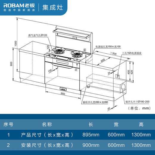 老板/集成灶/JJZT-9YC13 商品图5