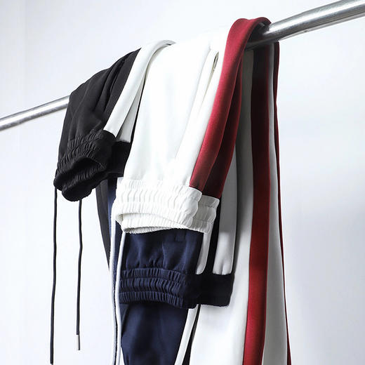 【新款DSK】大依优型大码束脚运动休闲裤撞色潮款加肥加大男装舒适胖子肥佬百搭工装裤运动裤长裤 商品图1