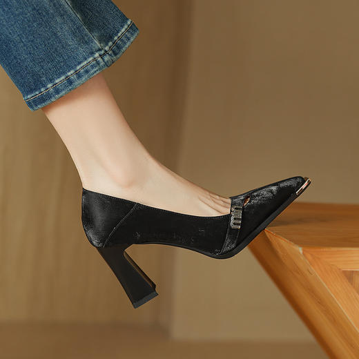 【预售5天】优雅中国风，里外真皮浅口单鞋DP&2261 商品图4