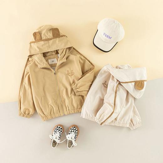 男童外套秋季宝宝卡通兔子双层夹克小童冲锋衣秋装儿童风衣外穿潮 商品图1