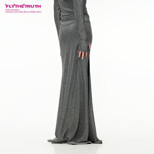 FTT Flythetruth  幻泽 侧开叉鱼尾半身裙女春季修身显瘦中长裙子 商品图2