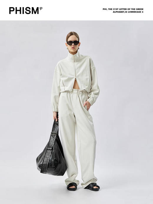 解构拼接松紧腰卫裤 商品图0