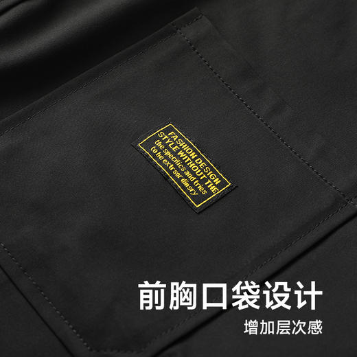 【新款DPX】大依优型大码前胸口袋工装连帽外套夹克男装胖子春夹克宽松外套男 商品图2
