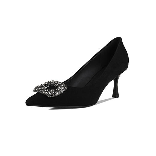 【预售5天】轻奢优雅百搭，尖头羊翻皮高跟鞋XKDY&X1651 商品图14