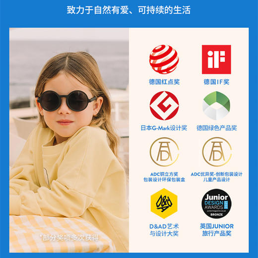 OLIVIOCO 24新款儿童圆形太阳眼镜 经典系列 | 儿童墨镜小宝宝太阳眼睛婴儿男女宝亲子时尚超轻偏光防UV 商品图2