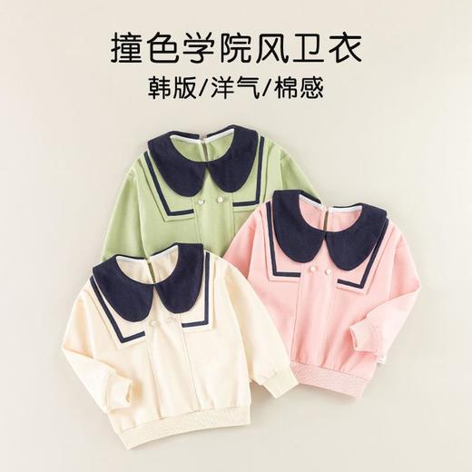 女童套装春季宝宝娃娃衫连衣裙小童学院风百褶裙儿童短裙两件套春 商品图1