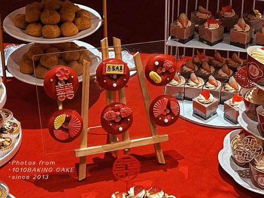 「吾家有喜」 中式红色甜品台案例 商品图3