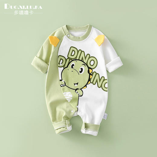 【超柔透气纯棉连体衣】新生婴儿衣服春秋季满月宝宝纯棉连体衣男女周岁哈衣长袖爬 服可爱 商品图10