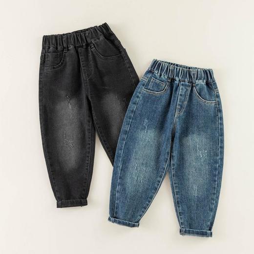 男童牛仔裤秋季新款宝宝韩版长裤小童直筒裤百搭秋装儿童休闲裤潮 商品图4