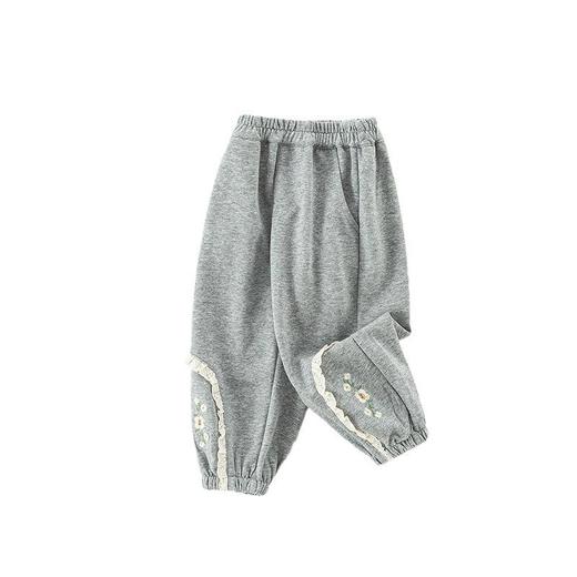 女童卫裤春季新款宝宝韩版长裤小童刺绣裤子春装洋气儿童休闲裤潮 商品图4