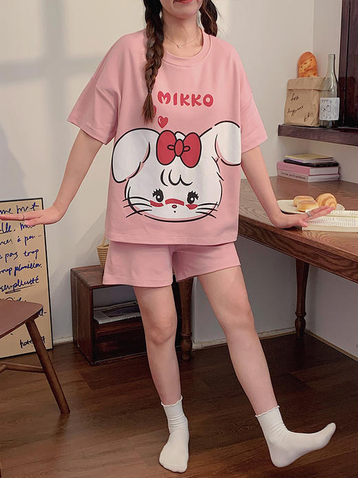 【自带胸垫家居服59元一套！】莫代尔凉感家居服套装 一体式胸垫无钢圈 商品图5