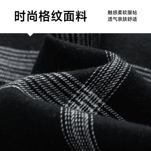 【特大码】【新款DH】大依优型大码时尚翻领夹克格子雷萨加肥加大休闲胖子宽松外套上衣男装潮流 商品图3