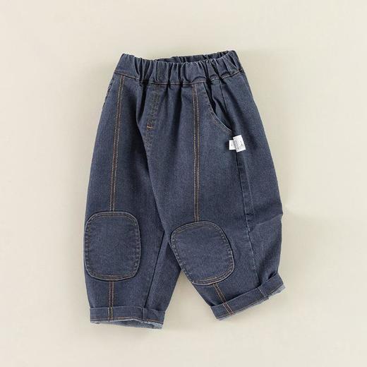 男童裤子春季2024新款宝宝韩版休闲裤小童工装裤春装儿童软牛仔裤 商品图4