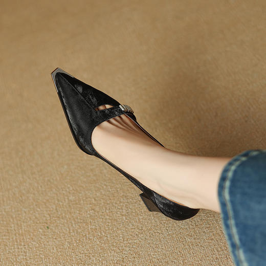 【预售5天】优雅中国风，里外真皮浅口单鞋DP&2261 商品图5