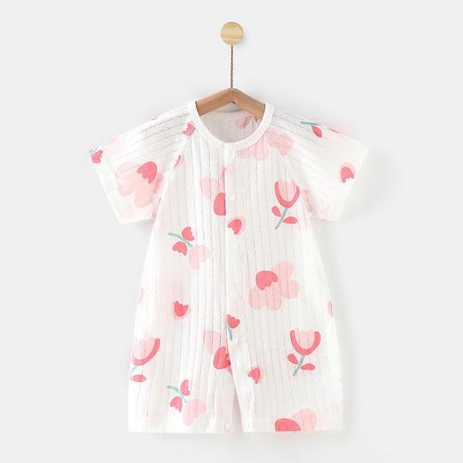 【宝宝短袖连体衣】婴儿衣服夏季薄款女短袖新生儿男宝宝睡衣A类纯棉哈衣短袖连体衣 商品图10