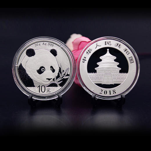 2018版30克熊猫银币 商品图0