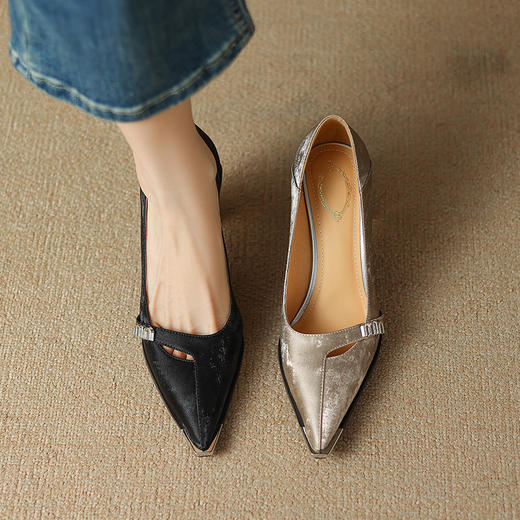 【预售5天】优雅中国风，里外真皮浅口单鞋DP&2261 商品图6