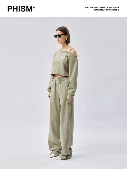 解构拼接松紧腰卫裤 商品图1