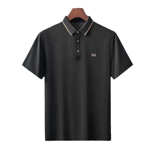 商务polo衫新款男士T恤青年薄款高弹撞色翻领短袖休闲半袖   MD-89630* 商品图3