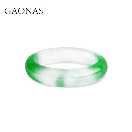 GAONAS  经典飘花 富婆贵气场绿色手镯10393SG 商品图1