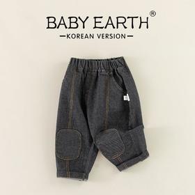 男童裤子春季2024新款宝宝韩版休闲裤小童工装裤春装儿童软牛仔裤
