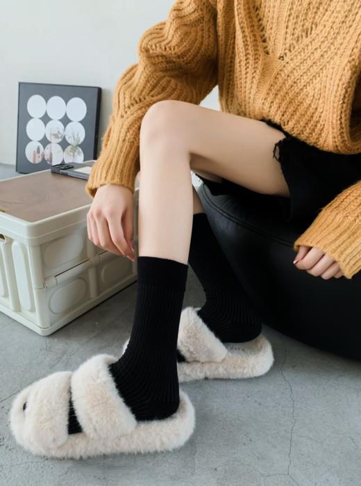 【应季好物】早春无骨袜12双（黑+白+米色各四双） 商品图2