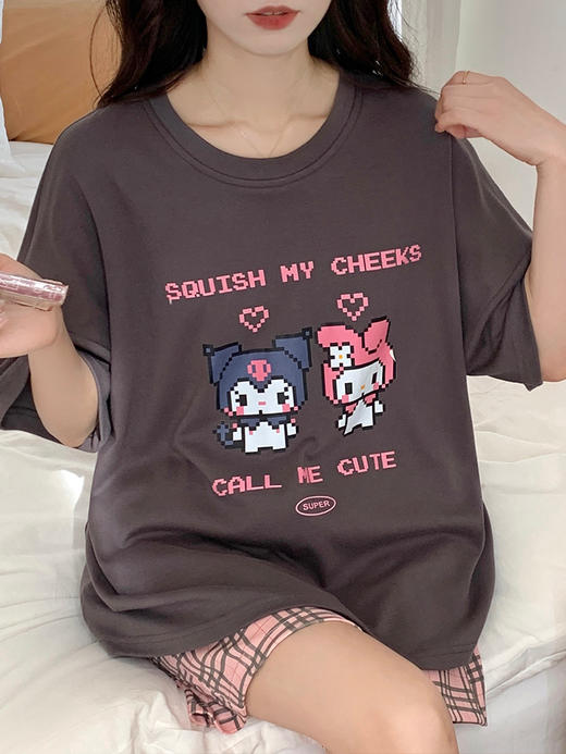 【自带胸垫家居服59元一套！】莫代尔凉感家居服套装 一体式胸垫无钢圈 商品图3