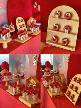 「新中式·红金系·中式婚礼」富力万丽酒店 甜品台案例
