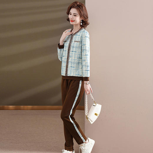 MC 8815两件套洋气大码妈妈装套装 商品图2