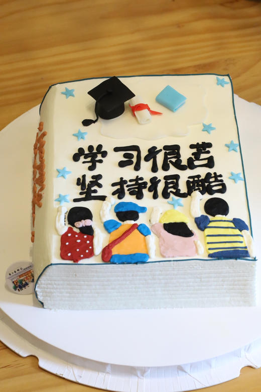 书本蛋糕（学习很苦，坚持很酷） 商品图2