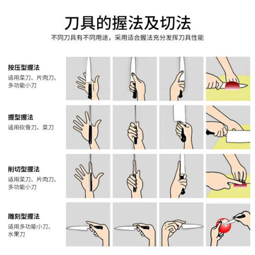 OOU! 厨具 厨房刀具套装 德国材质抗菌 家用切菜刀 剪刀 带磨刀器 商品图6