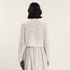 谜底针织开衫长袖2024年夏新品文艺风肌理感提花薄外套242MZ0866 商品缩略图2